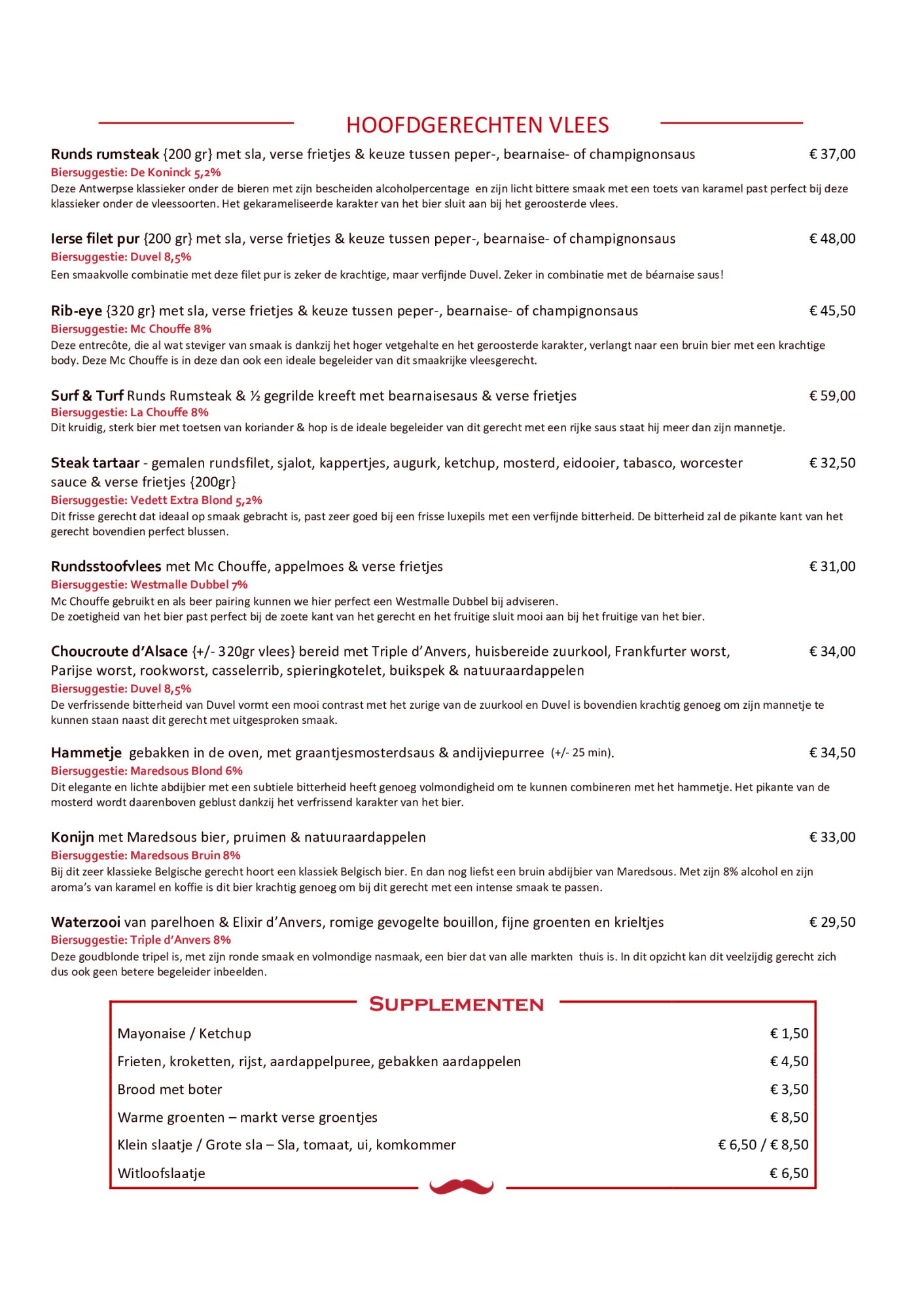 Hoofdgerechten vlees